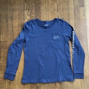 Vineyard Vines Vintage Navy LS Tee